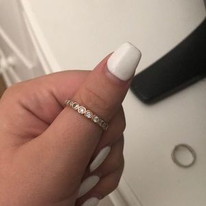 gold stackable pandora ring